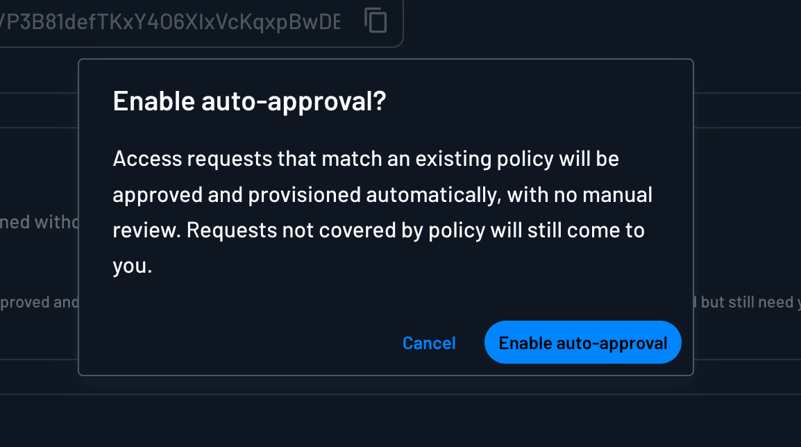 Confirming auto-approval
