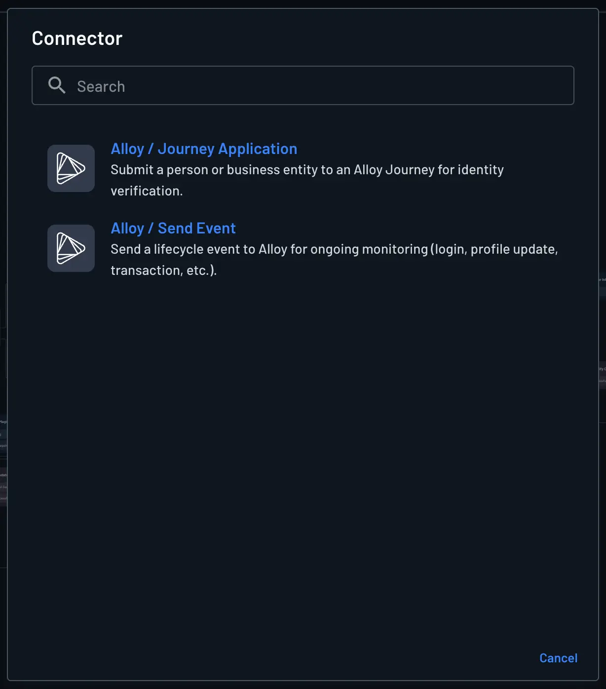 Alloy connector flow