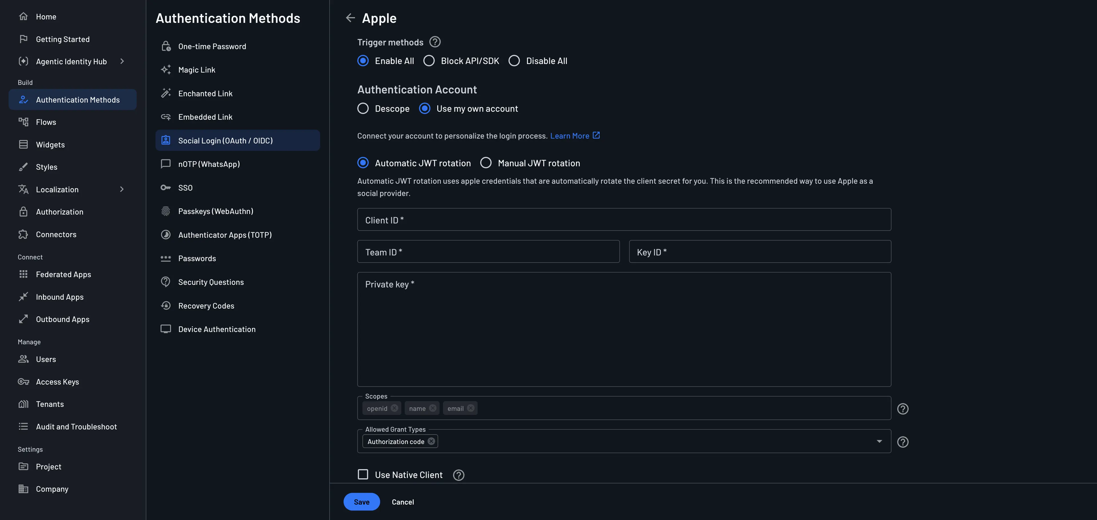 Apple automatic JWT rotation