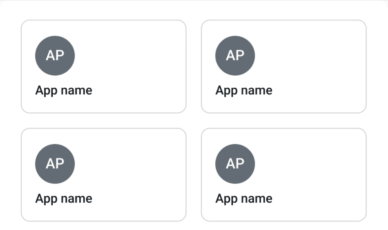 application portal widget