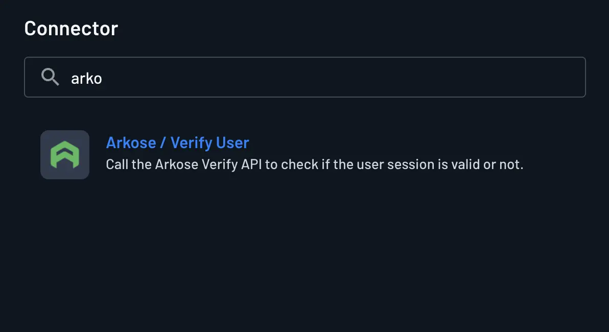 arkose connector component