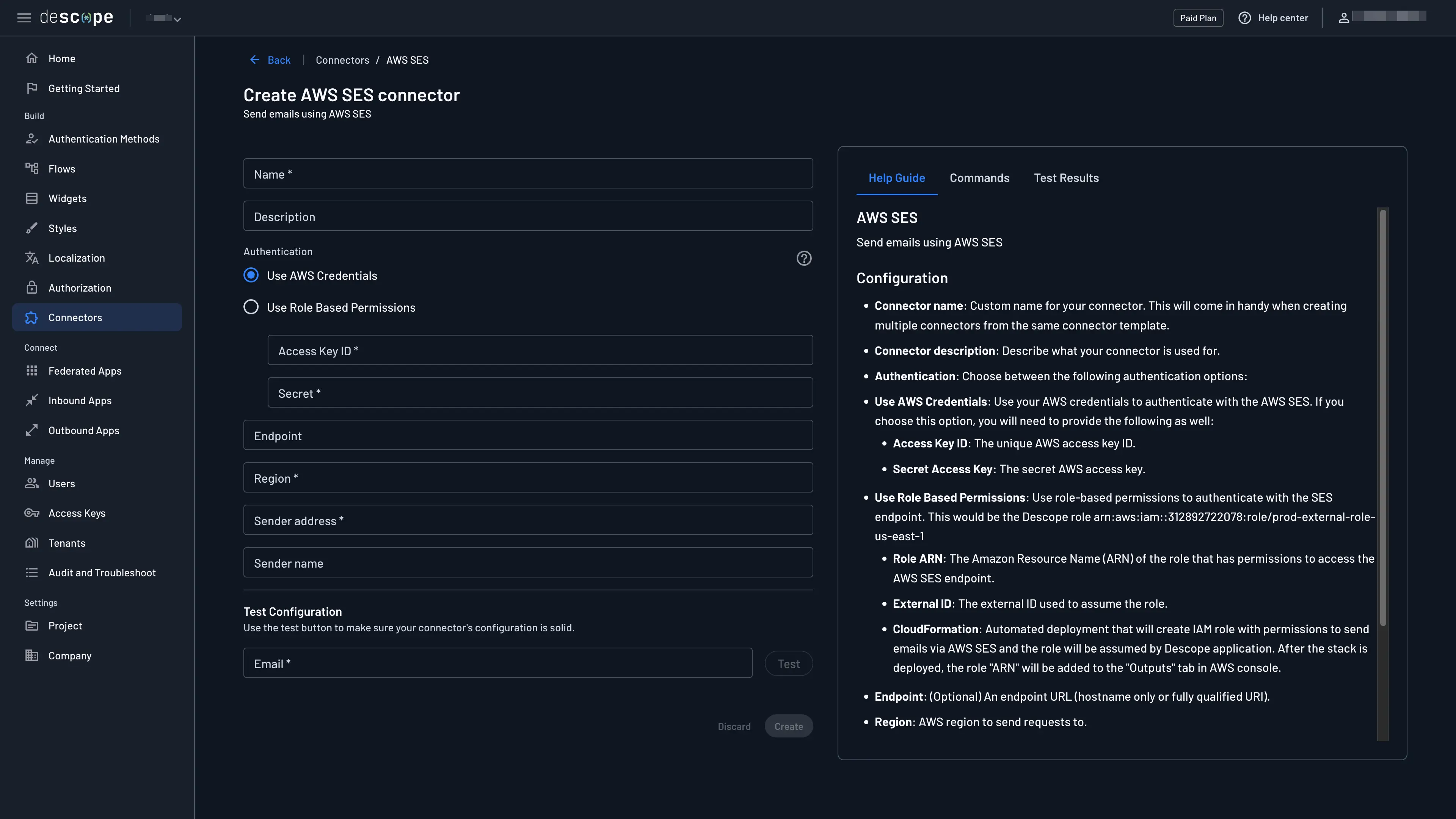 Amazon SES email config