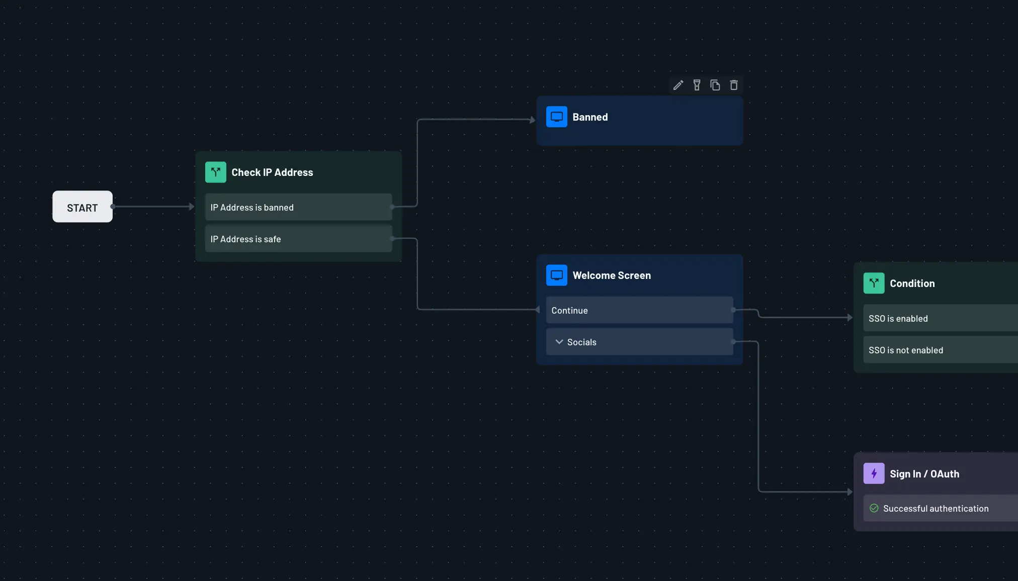 Add screen to flow