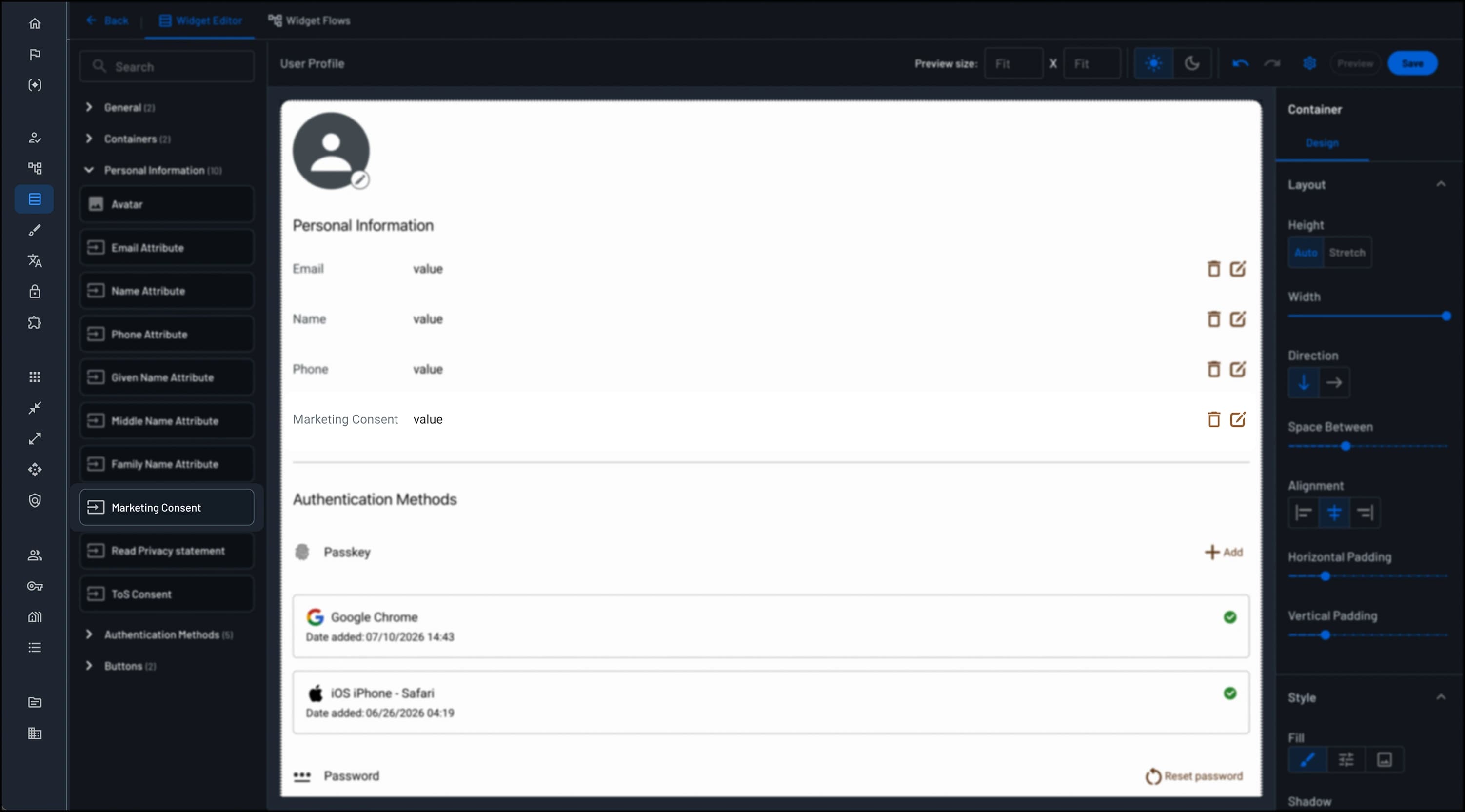Adding a custom attribute to the User Profile Widget
