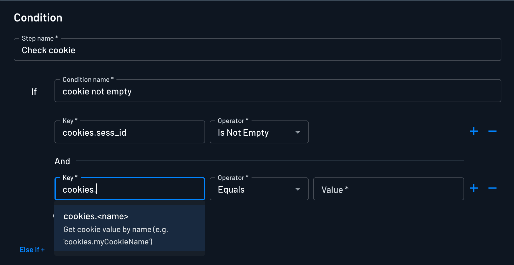 Non Descope Cookie Access