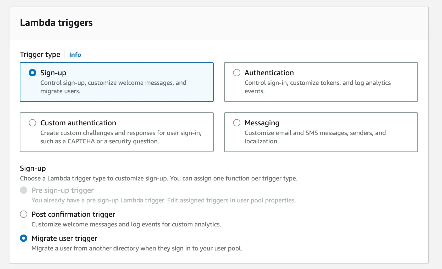 Descope OIDC with AWS Cognito as auth provider setting up lambda trigger 1