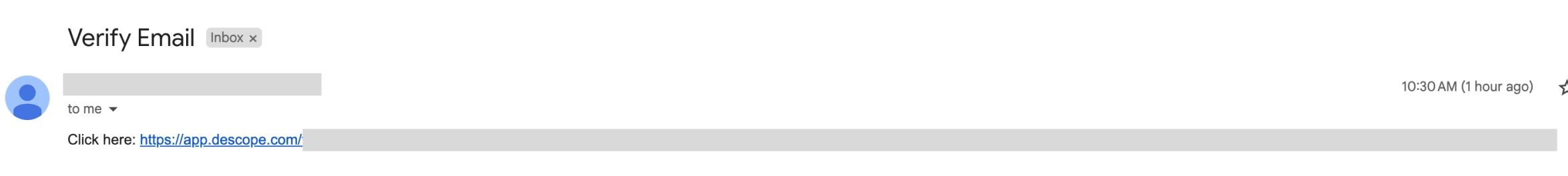 An example of the email the connector would send to the user