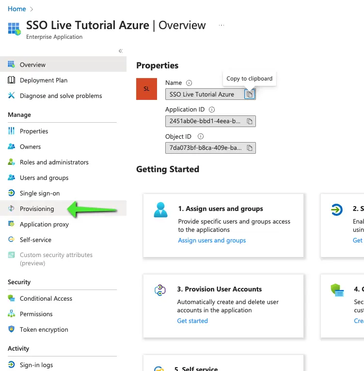 Enable SCIM in Azure