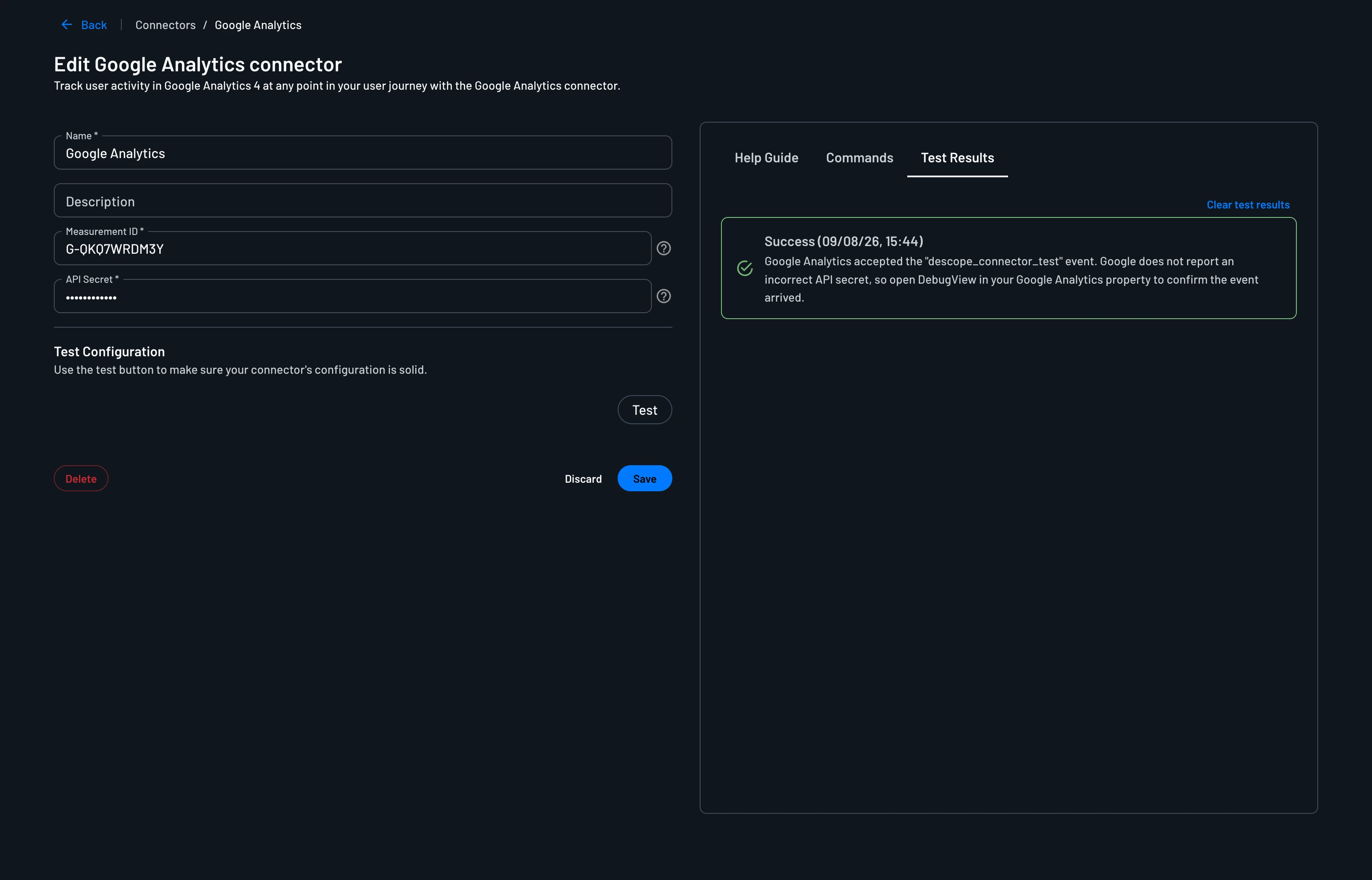 Google Analytics Configuration