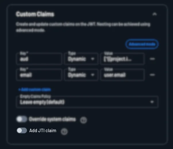 Custom Claims - Add JTI Claim