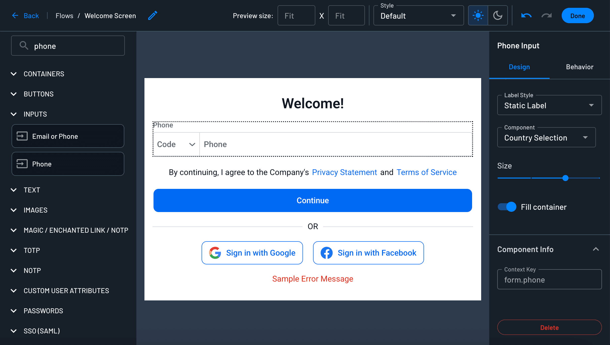 phone login id example