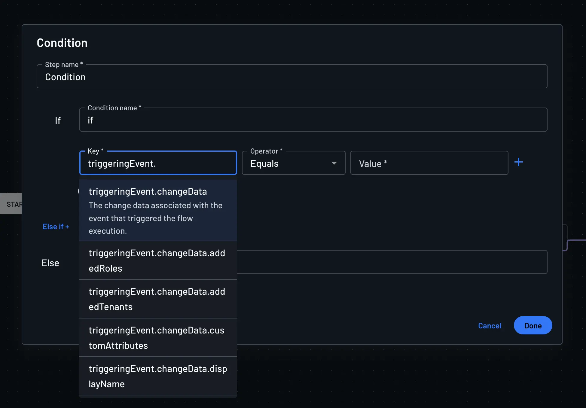 Management Flow Conditions
