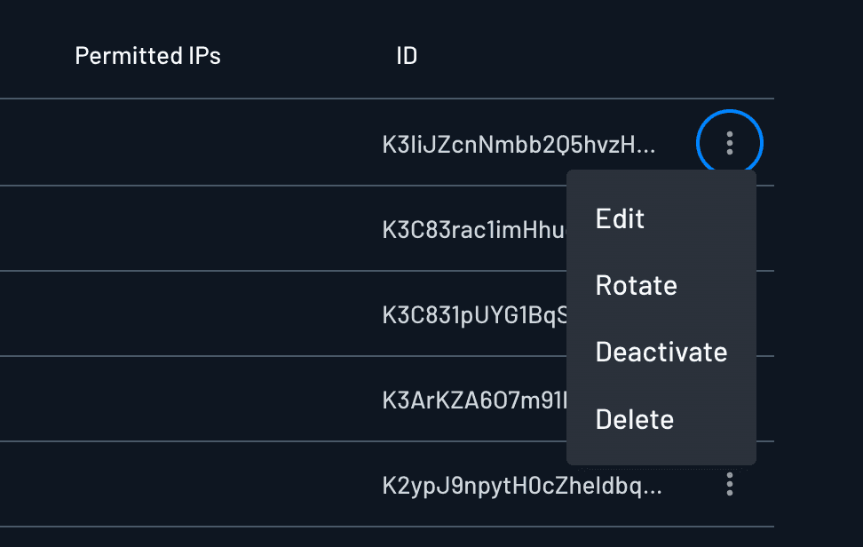 management key rotation