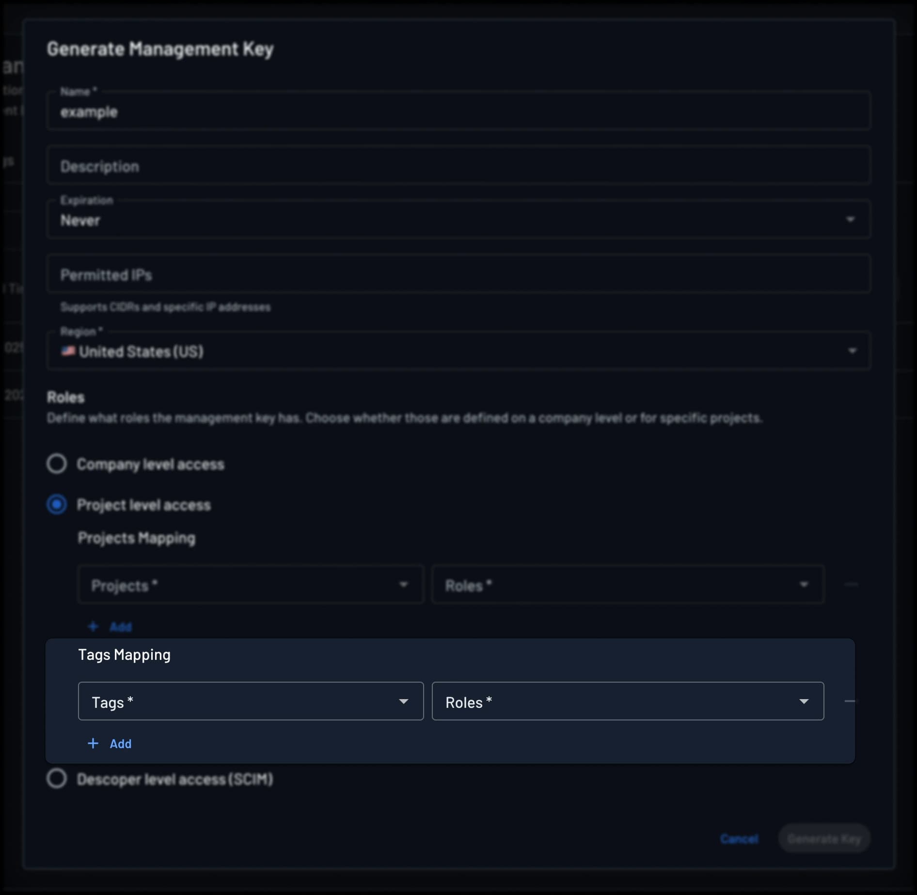 roles for tags