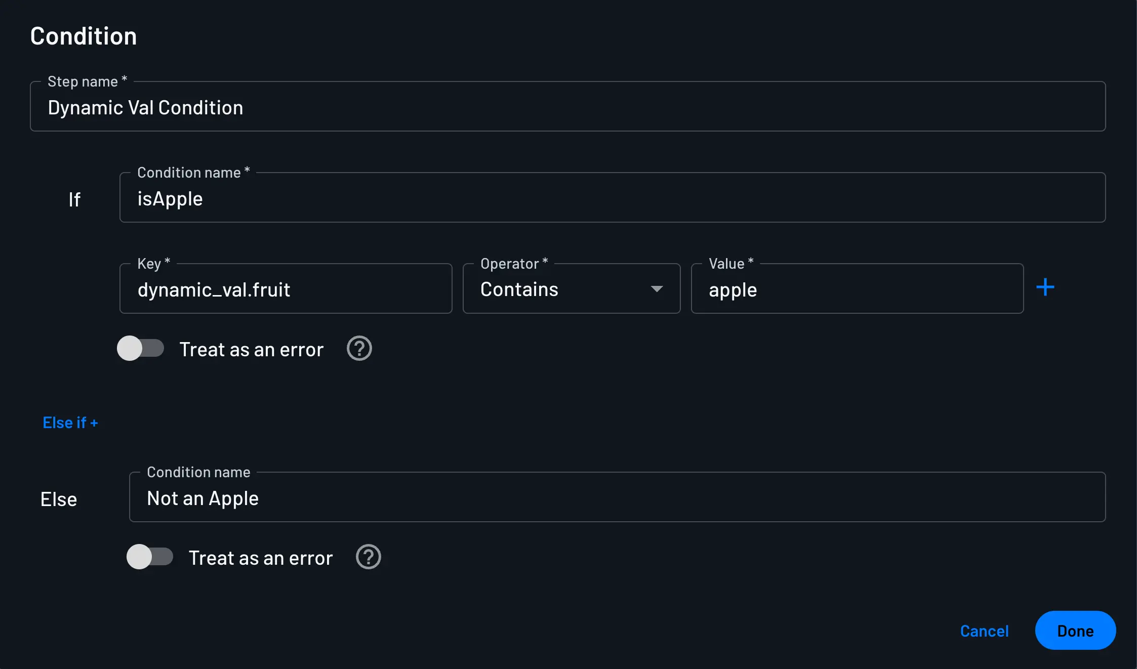 OIDC Dynamic Values Scriptlet Condition