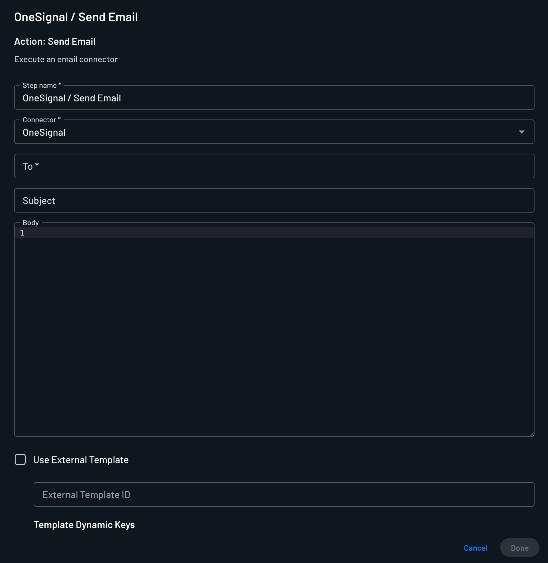 OneSignal Send Email
