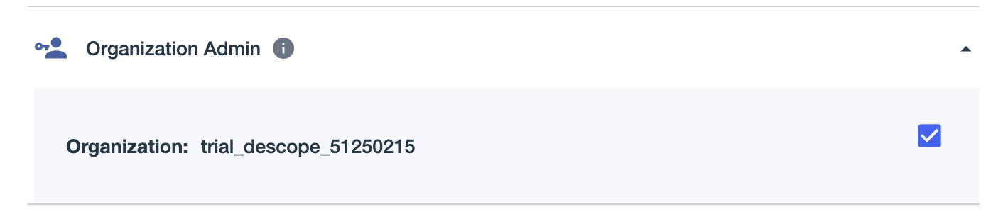 Ping Application Add Org Admin Role