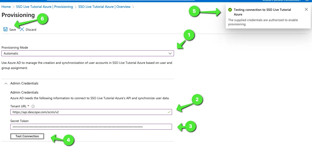 Azure SCIM configuration