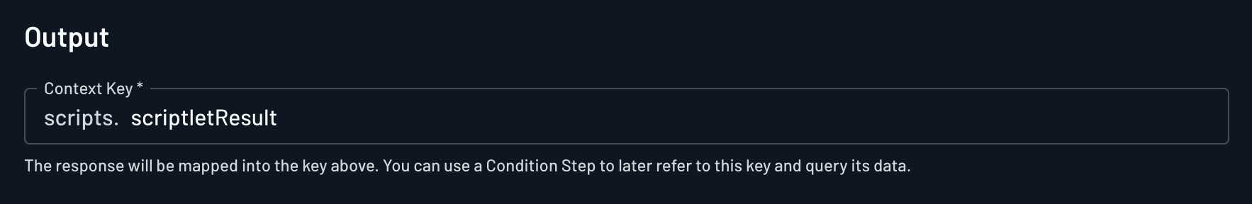 Scriptlet context key