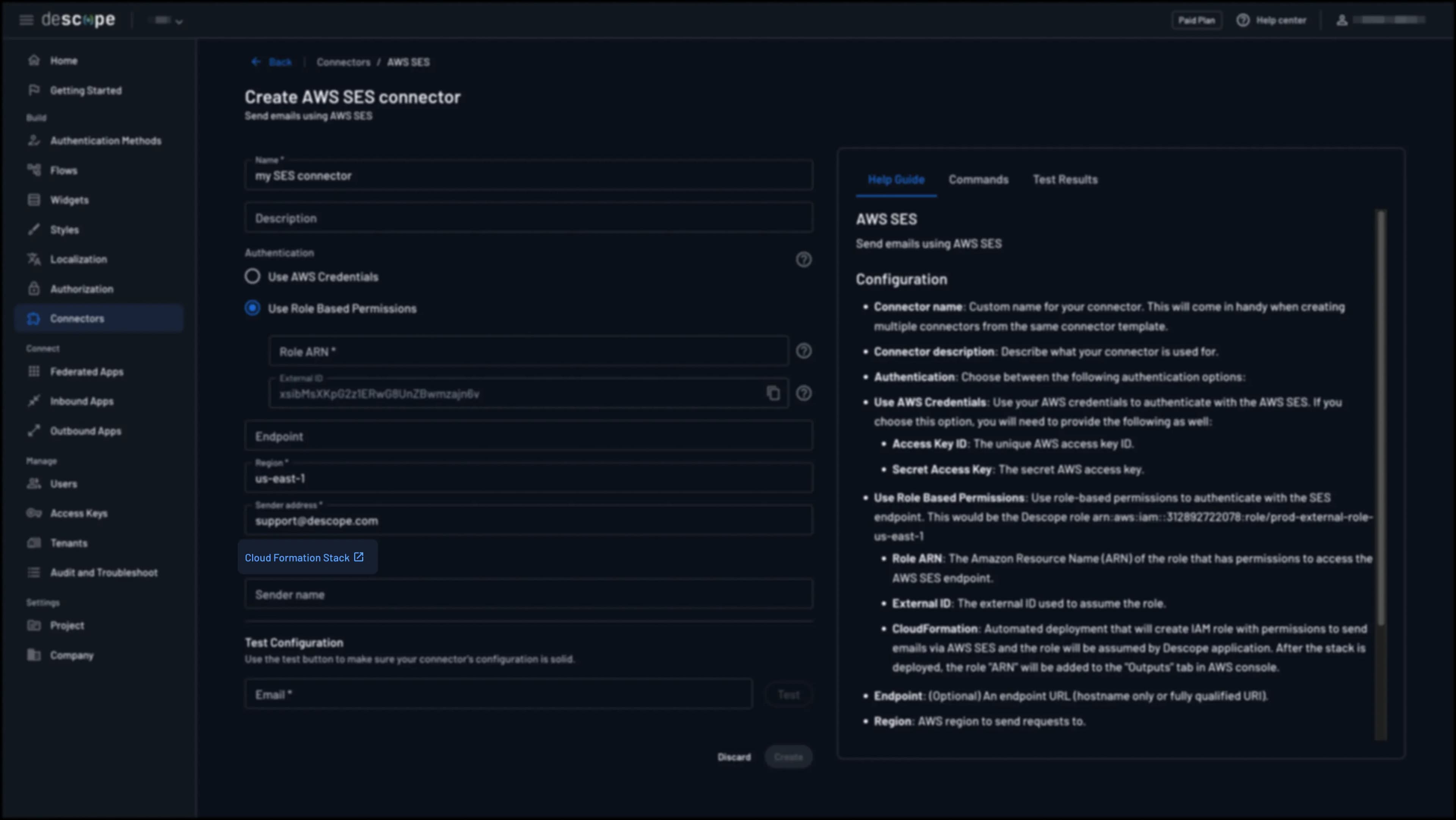 AWS S3 create cloud formation link