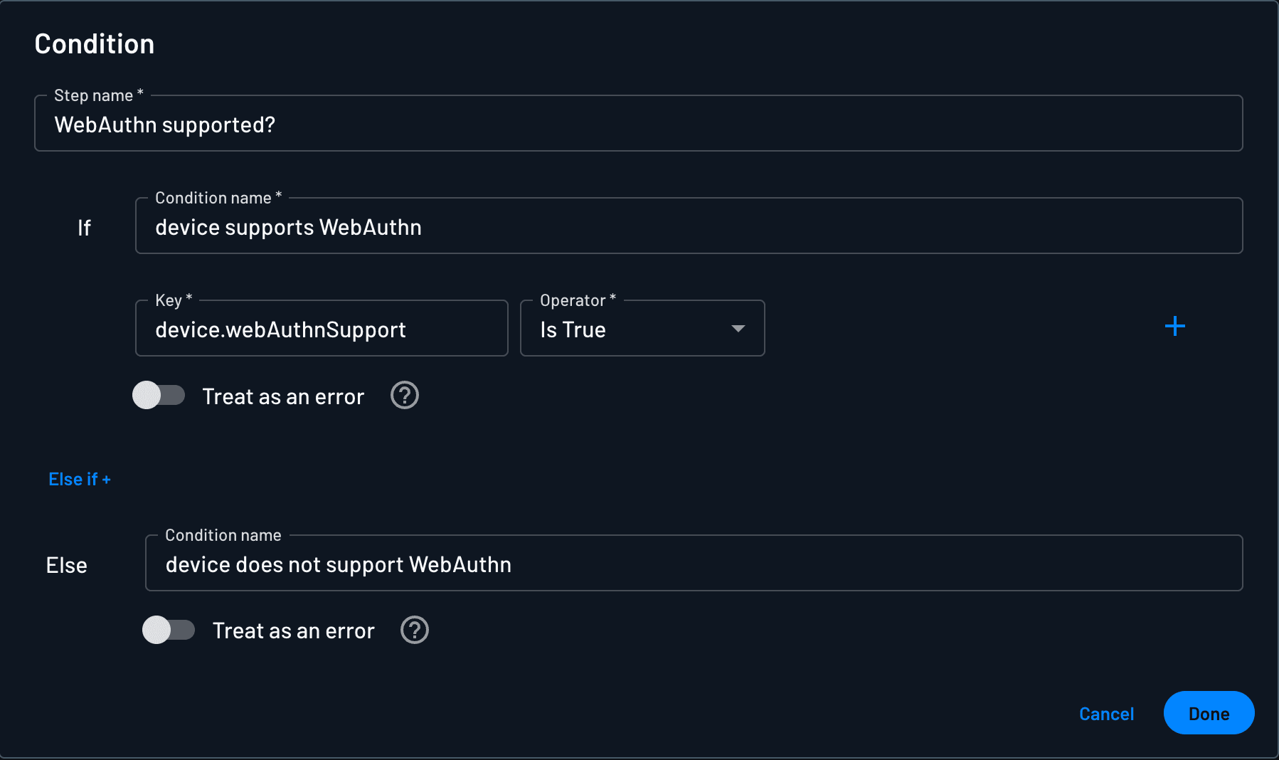 check if webauthn supported