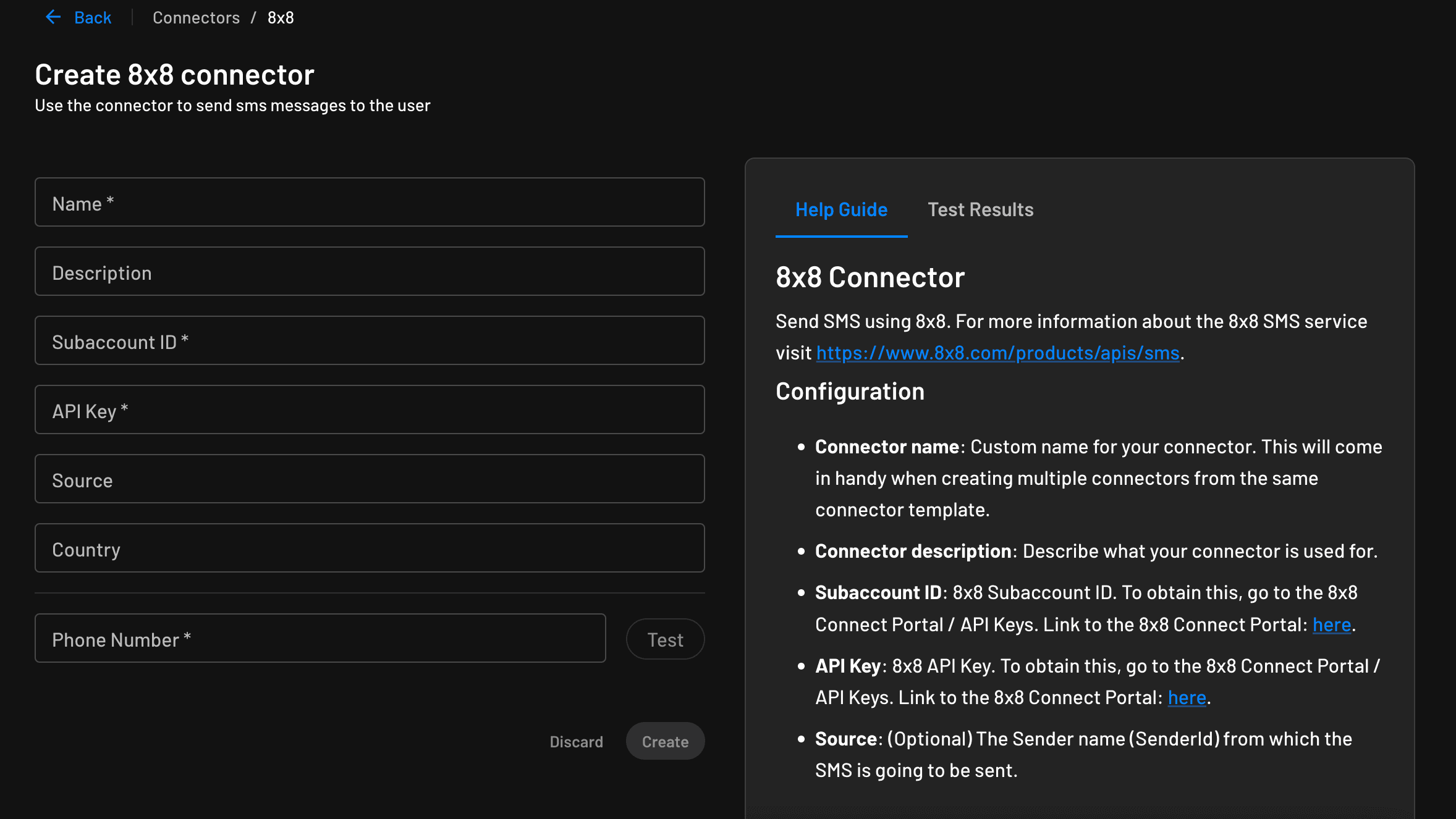 8x8 connector initialization