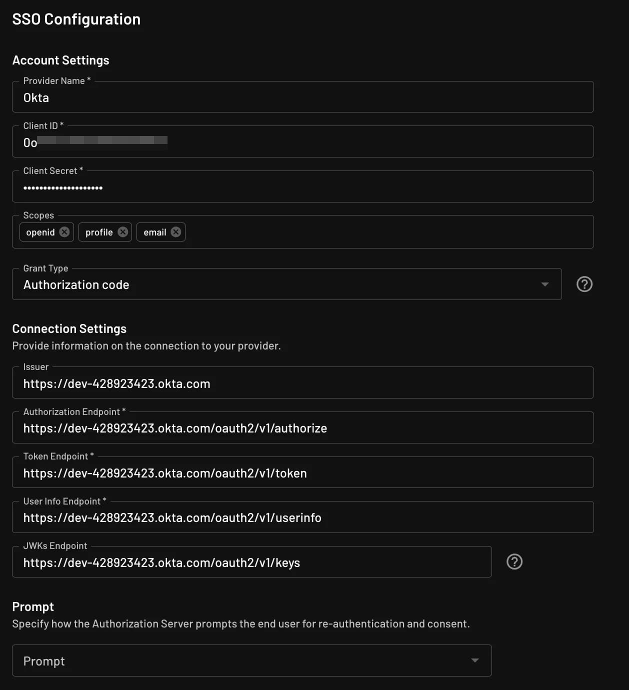 Adding SSO Configuration in Descope