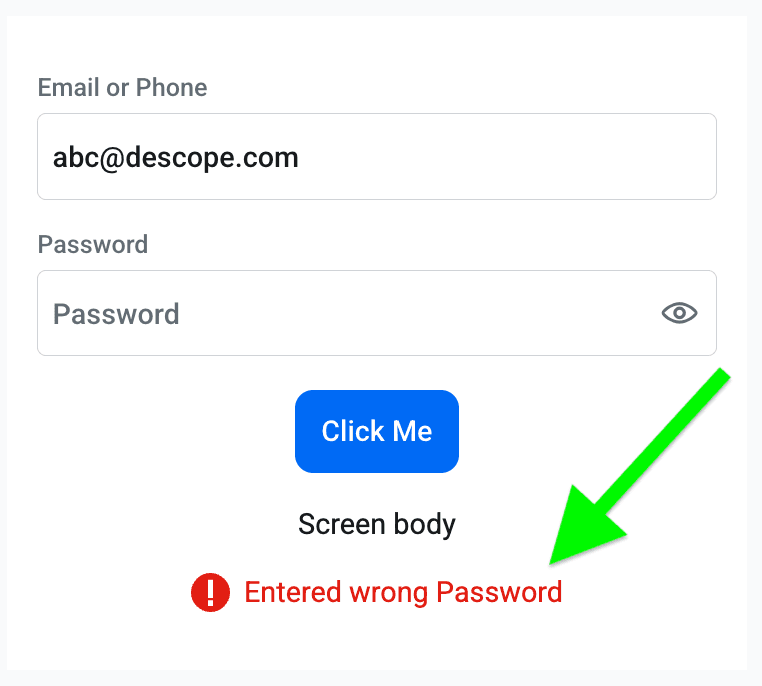 Alert Error Component Image