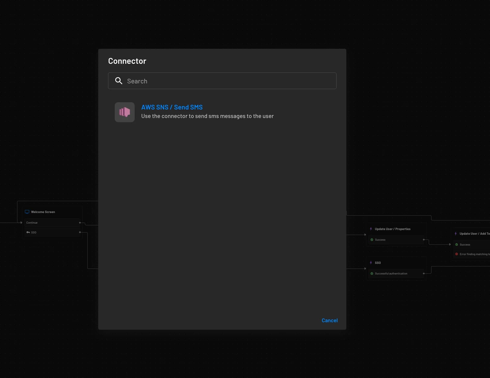 aws sns flow connector