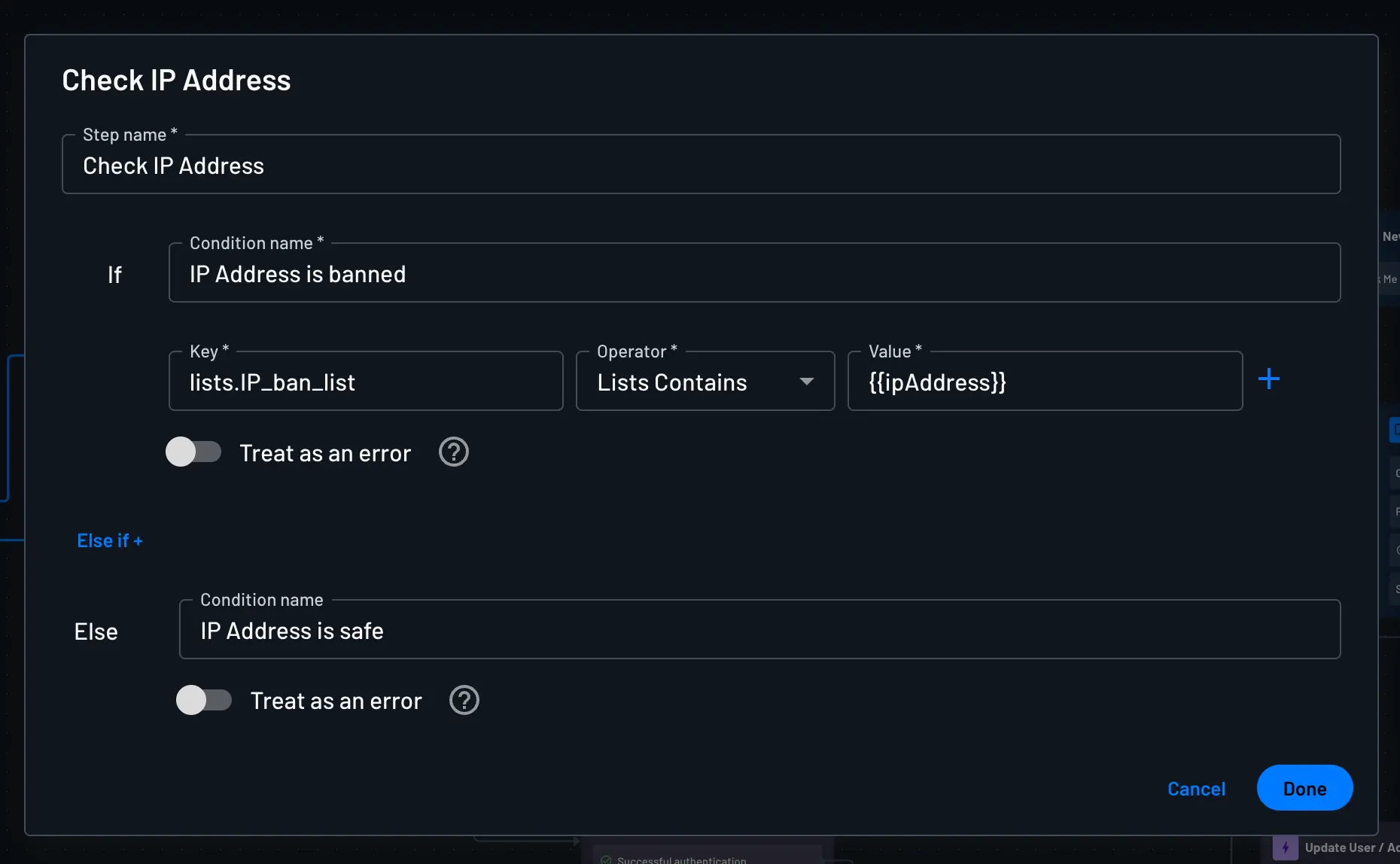 Add condition to flow