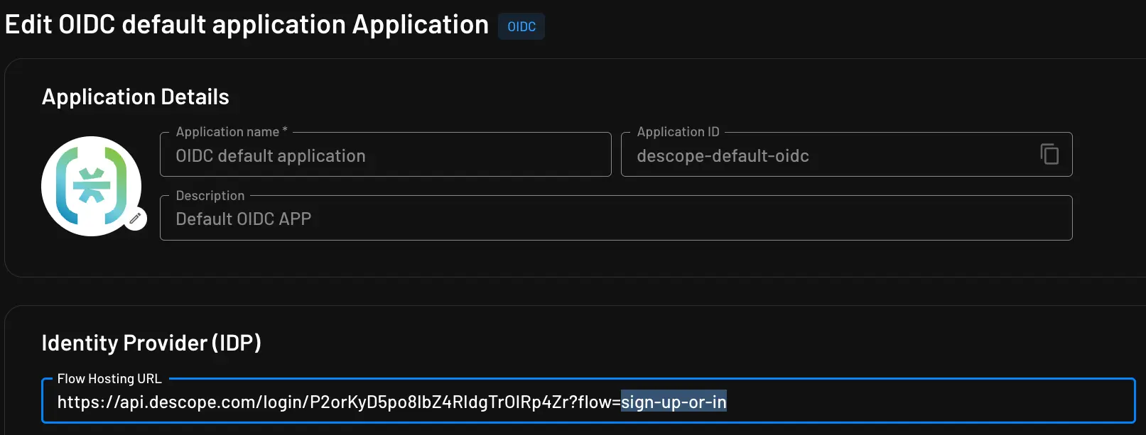 Setting Up Descope OIDC Application