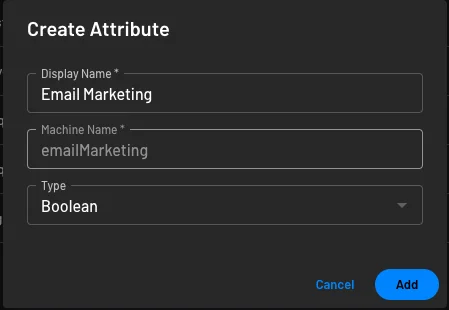 Create a custom attribute to use as a checkbox within your Descope flow