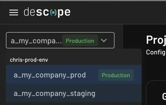 Projects used for the CI/CD template explanation within Descope docs