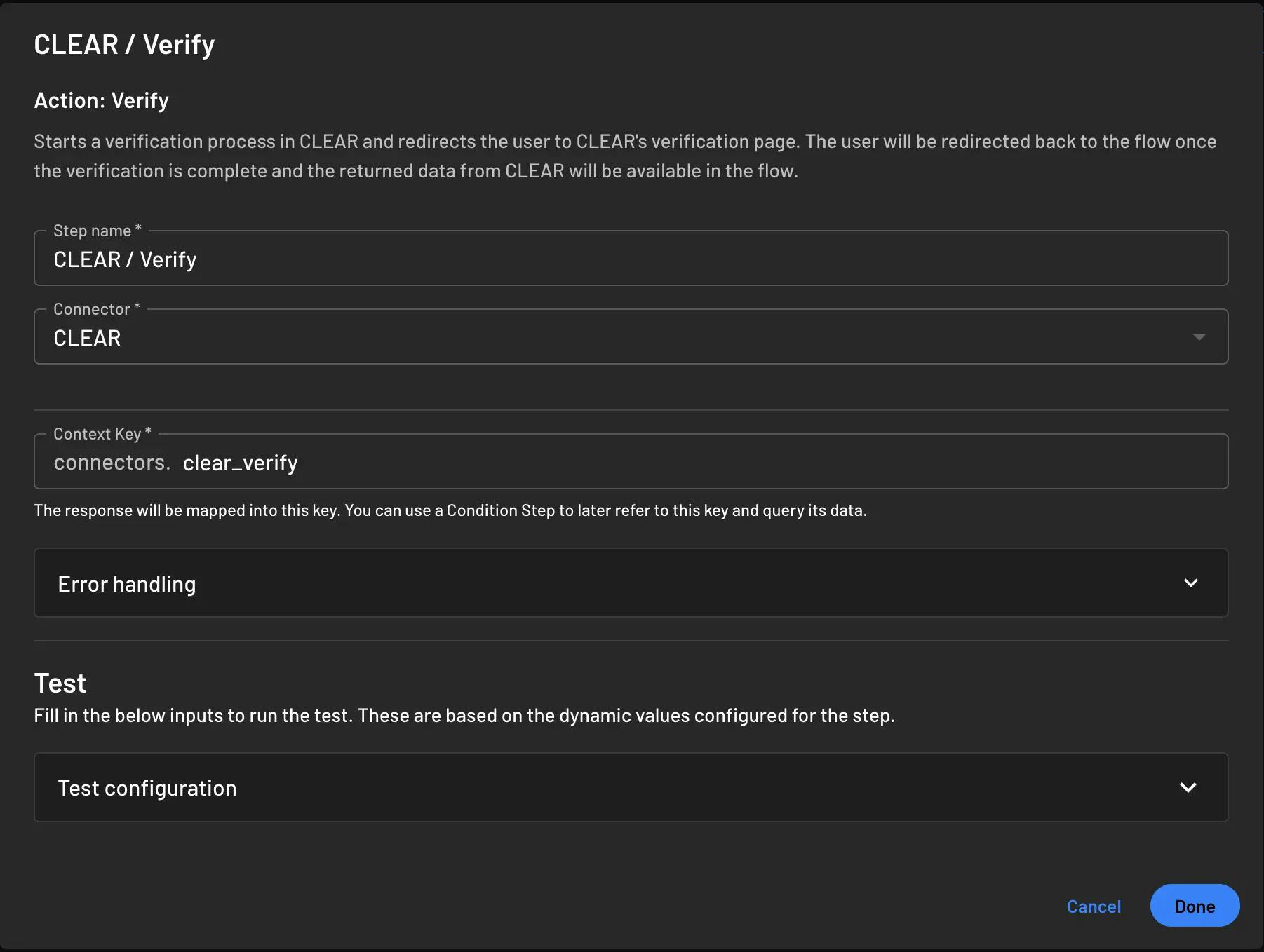 Managing connector in flow