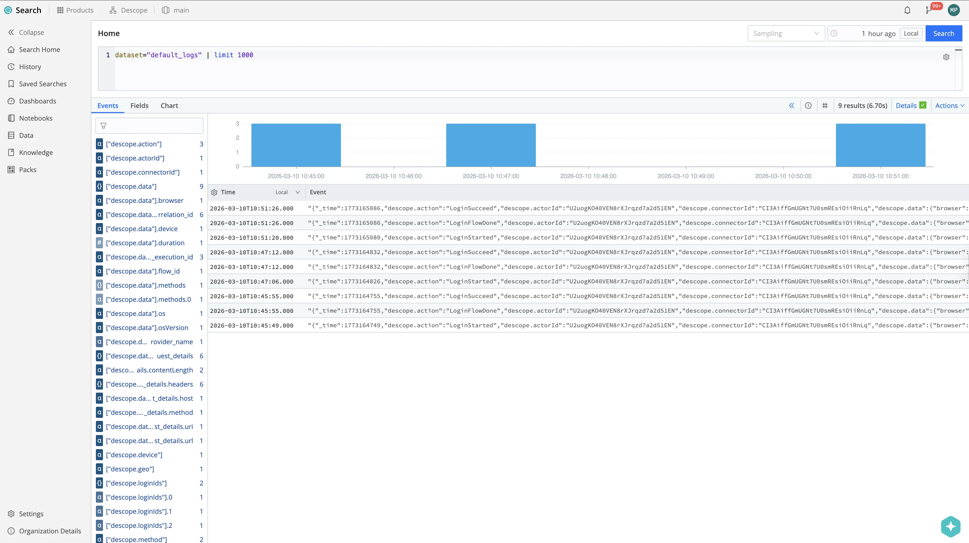 Viewing logs in Cribl Stream