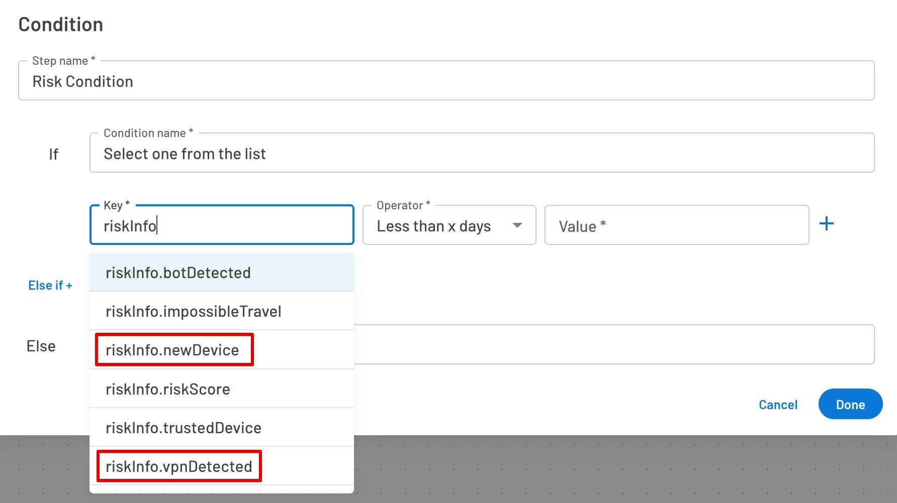 Conditional block in flow