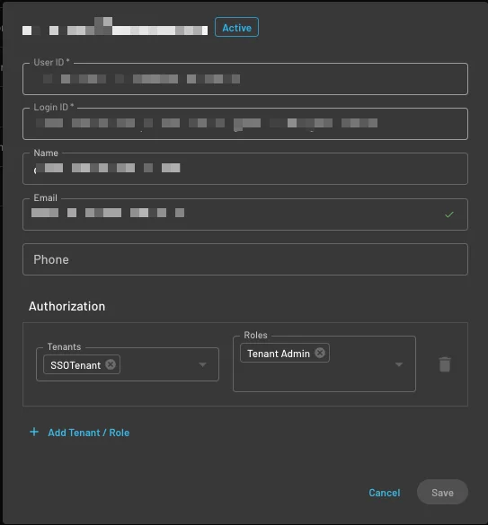 Descope self service provisioning guide create a user 1