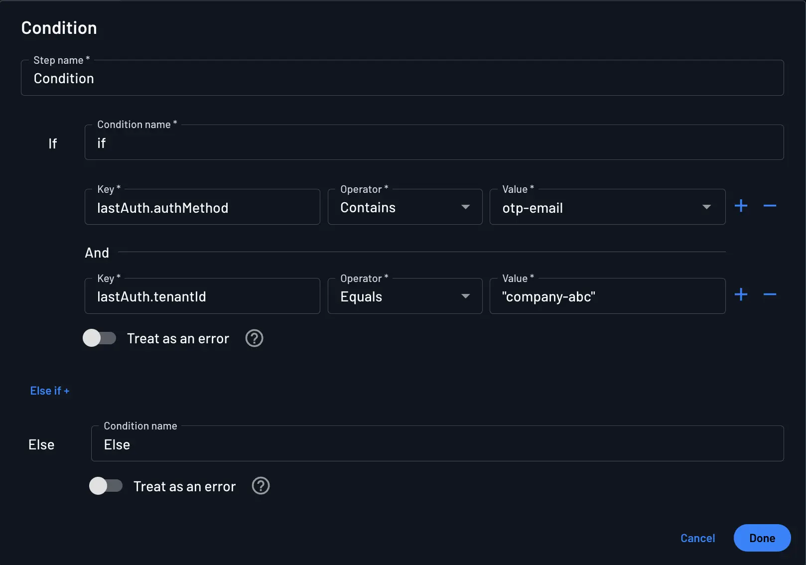 LastAuth Example in Flow