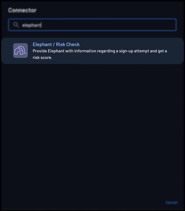 elephant connector flow component