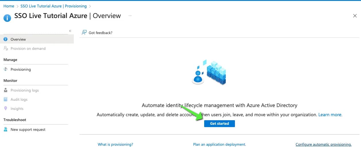 Descope enabling SCIM provisioning within azure two