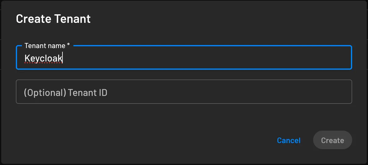 Creating a new OIDC SSO tenant in Descope