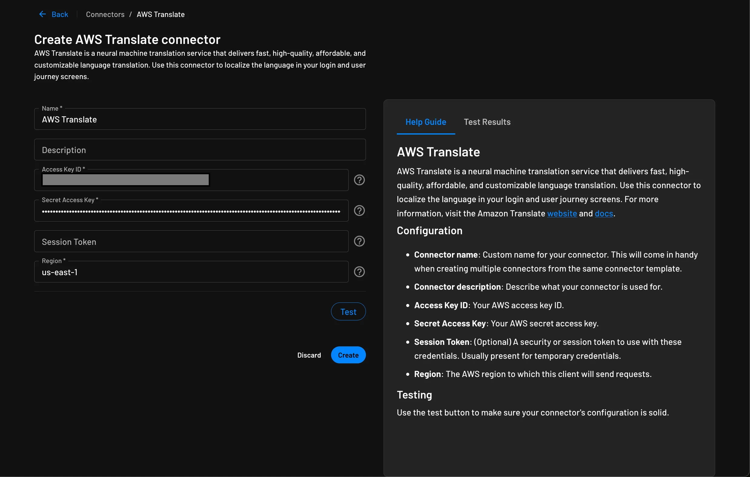 localization connector initialization