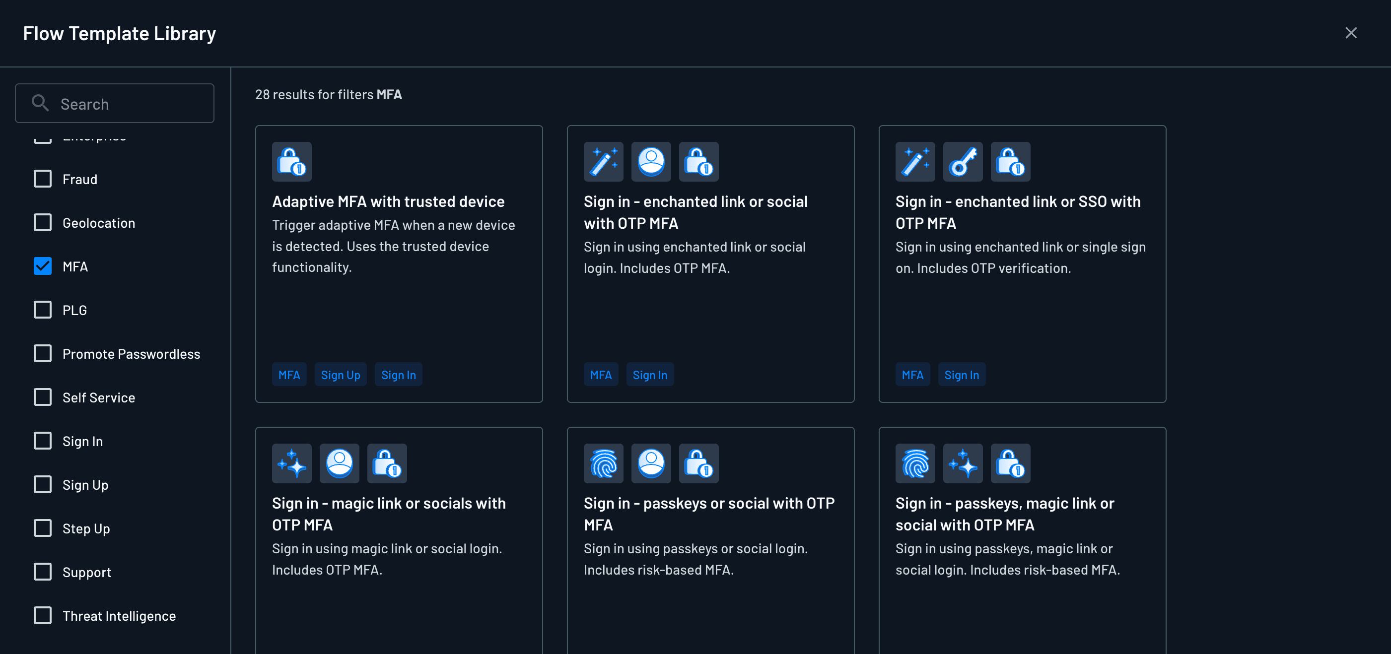 MFA Flow Library