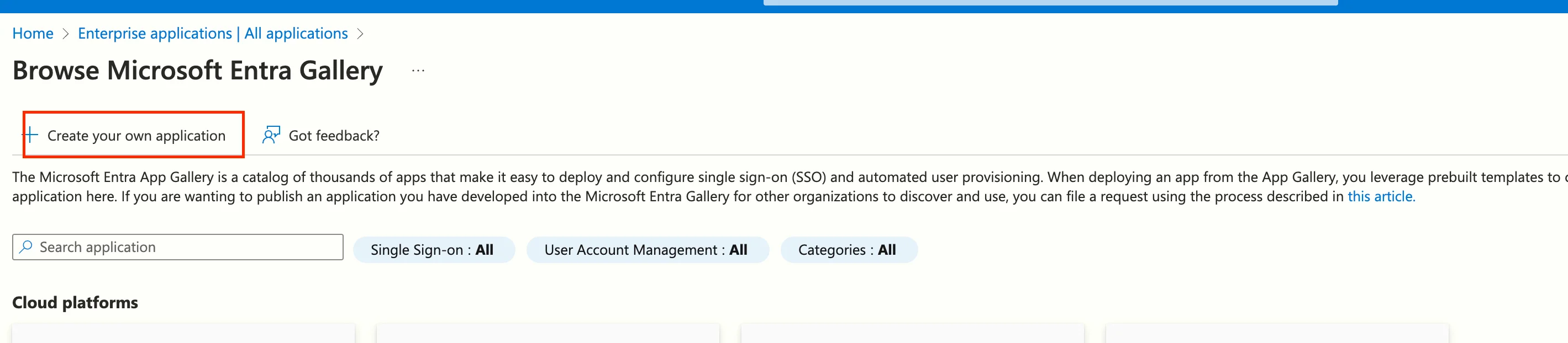 Descope custom social login with microsoft, creating microsoft enterprise application 2