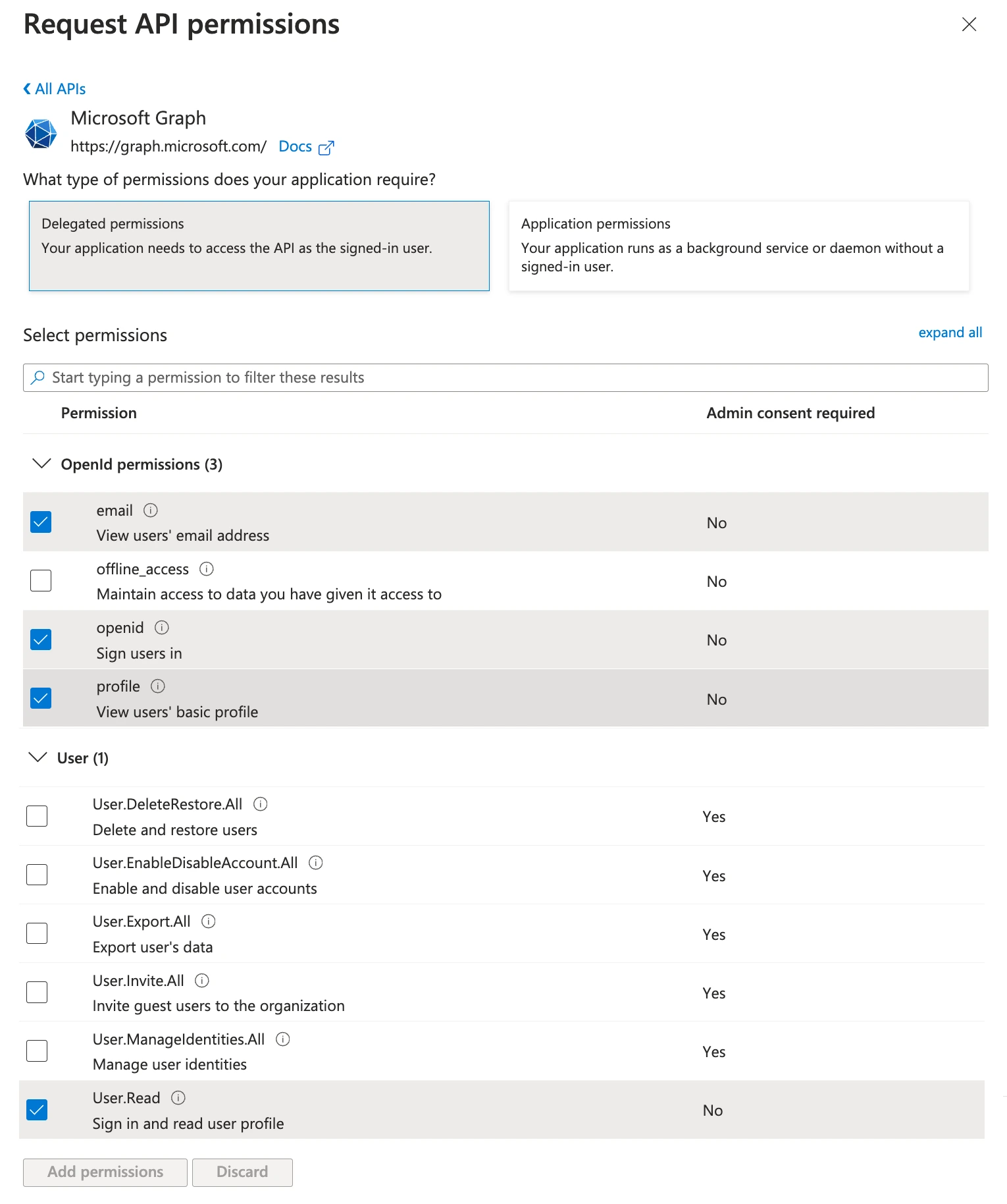 Descope custom social login with Microsoft, creating microsoft application 11