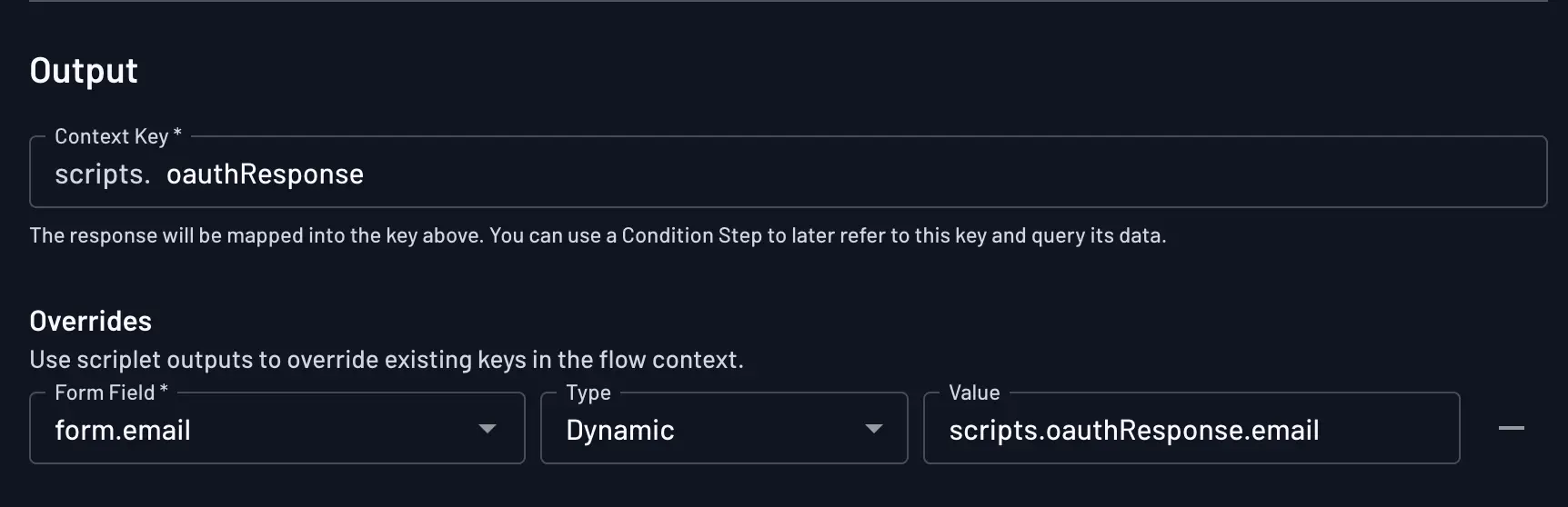 scriptlet OAuth override