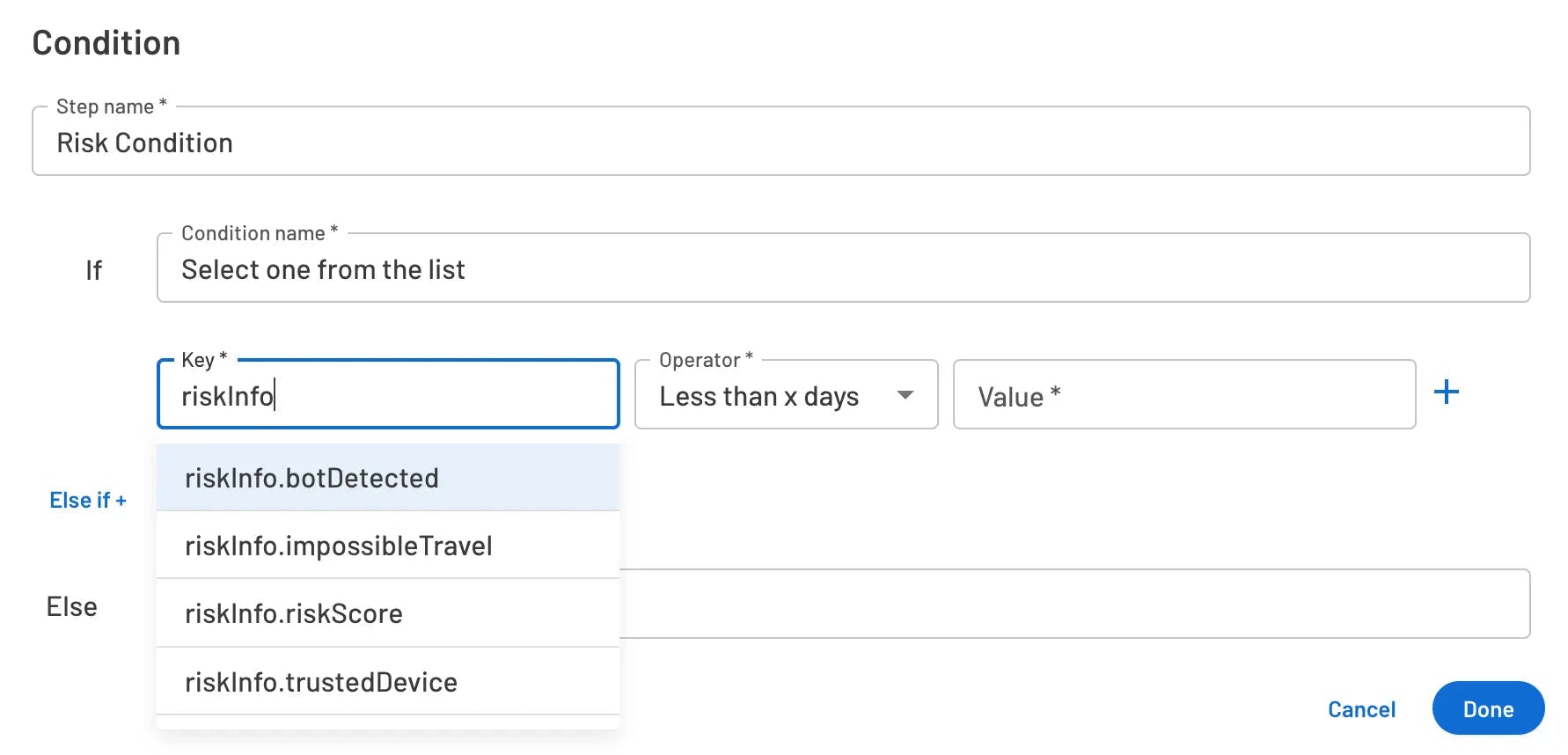 Conditional block in flow