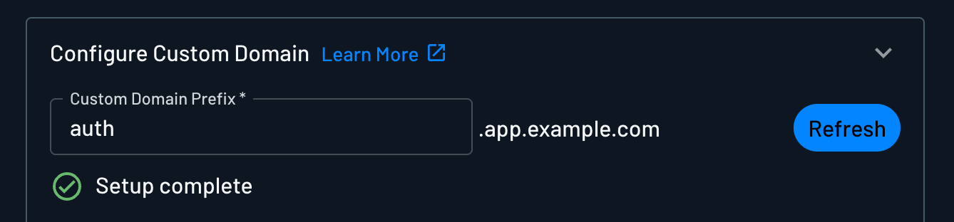 Descope configure custom domain cname within Descope project