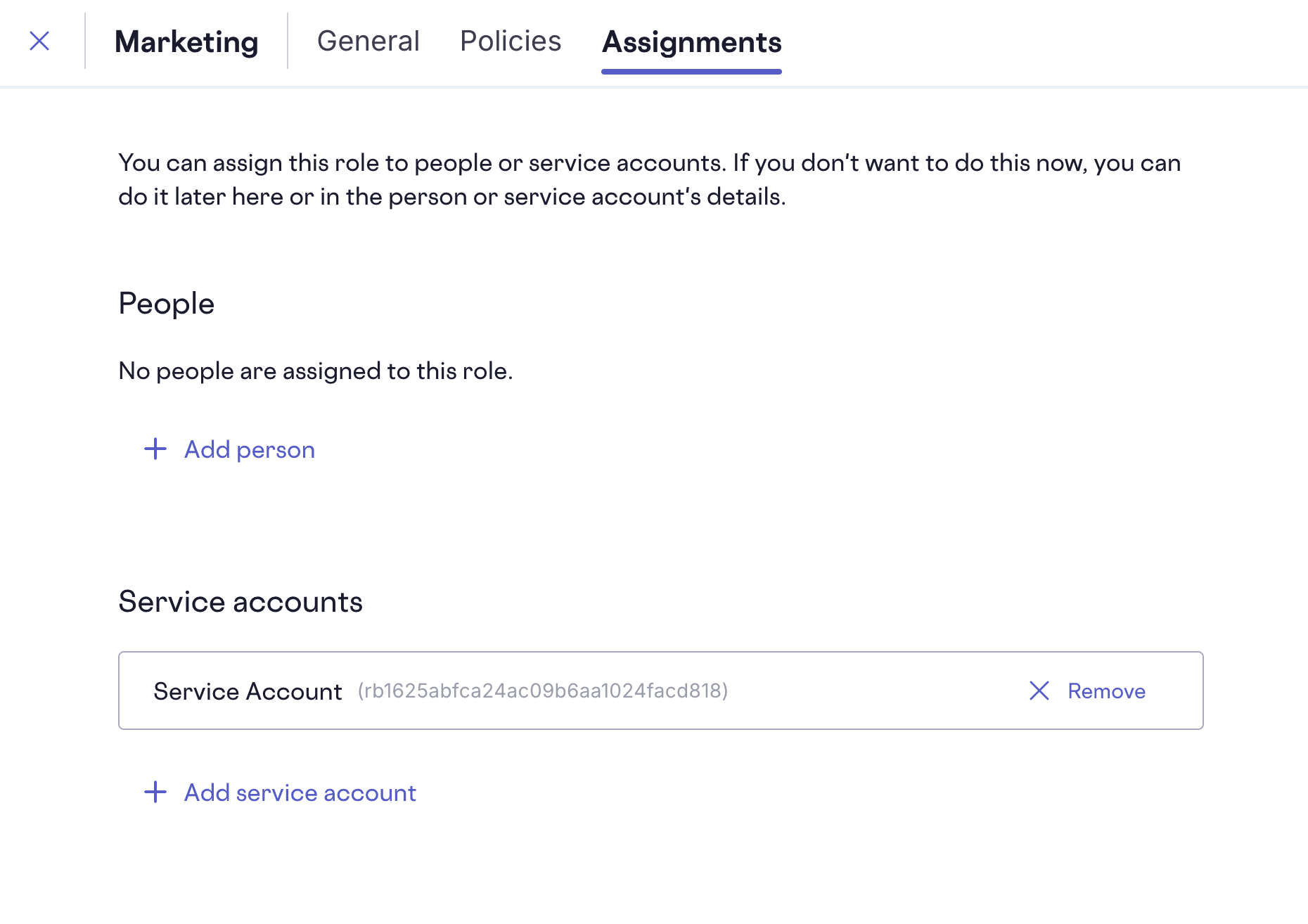 Skyflow service account