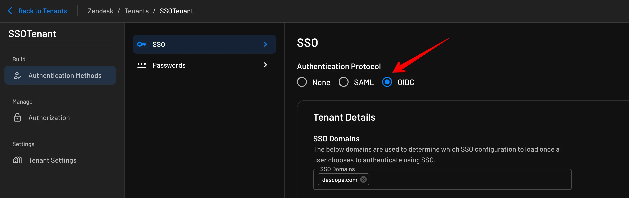 SSO Provider in Descope